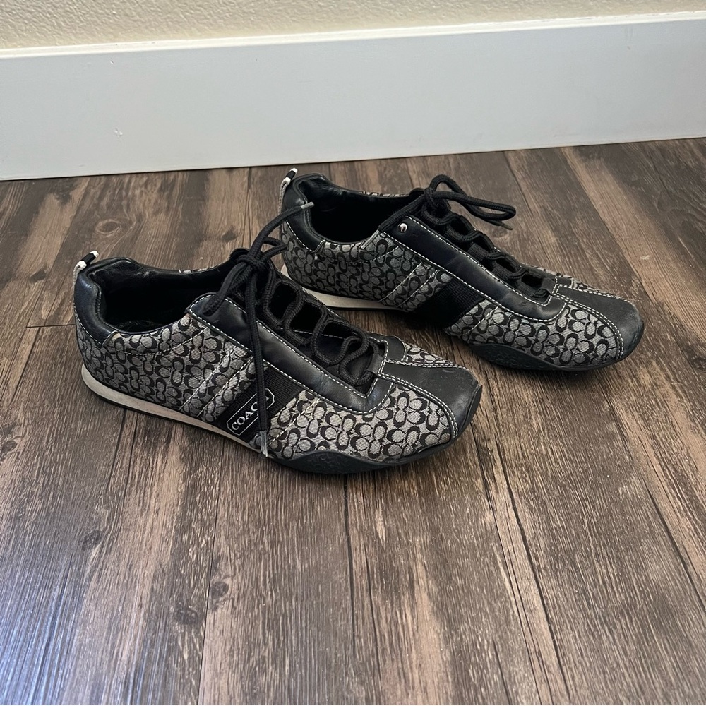 Coach Black and Gray Women's Sneakers - Picture 5 of 10